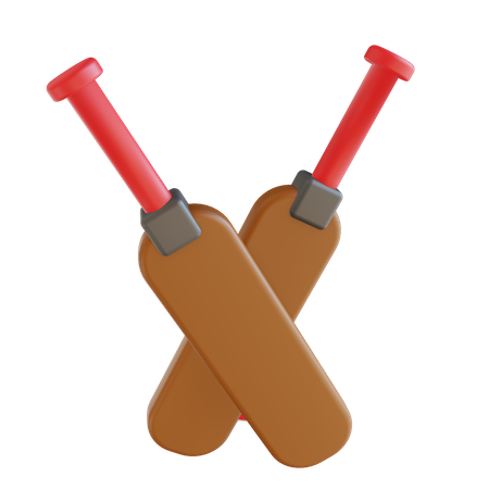 Cricket Bats  3D Icon