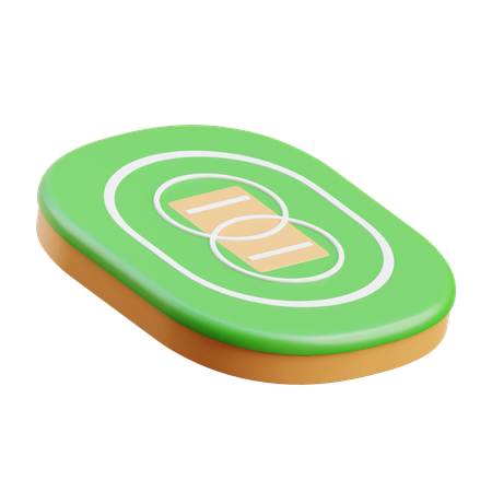 Cricket Field  3D Icon