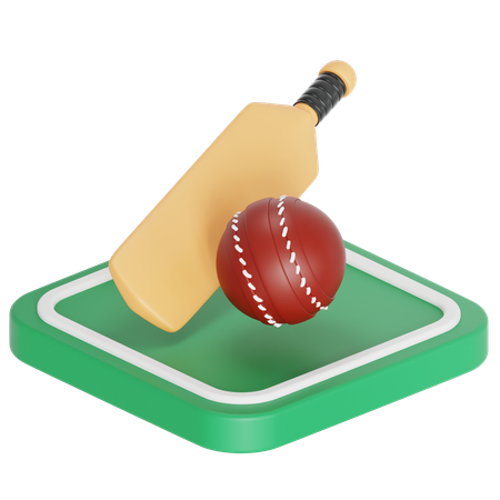 Cricket game  3D Icon