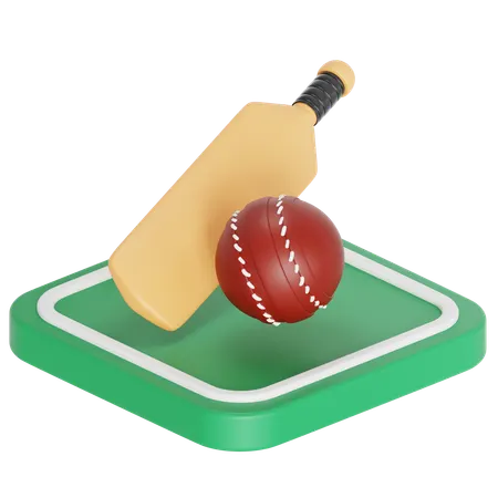 Cricket game  3D Icon