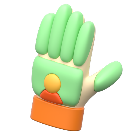 Cricket Glove  3D Icon