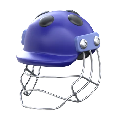 Cricket Helmet 3 D Cricket Sport Icon 3D Icon