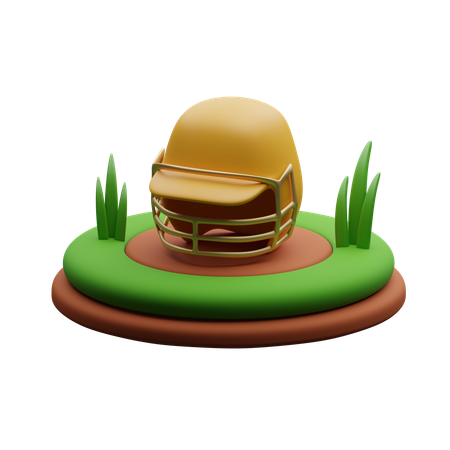 Cricket helmet  3D Icon