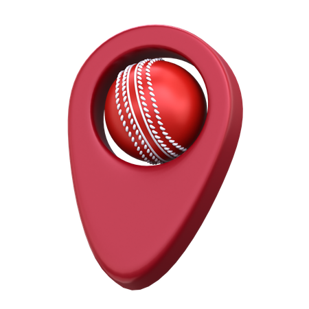 Cricket Location  3D Icon