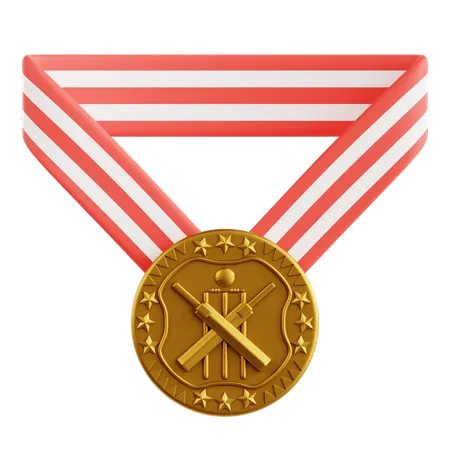 Cricket Medal  3D Icon