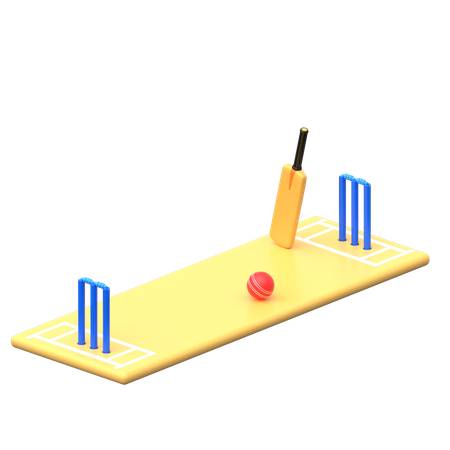 Cricket Pitch  3D Icon