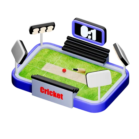 Cricket-Stadion  3D Icon