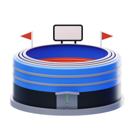 Cricket-Stadion  3D Icon