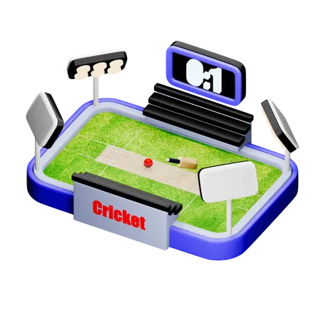 Cricket Stadium  3D Icon