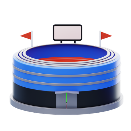 크리켓 경기장  3D Icon