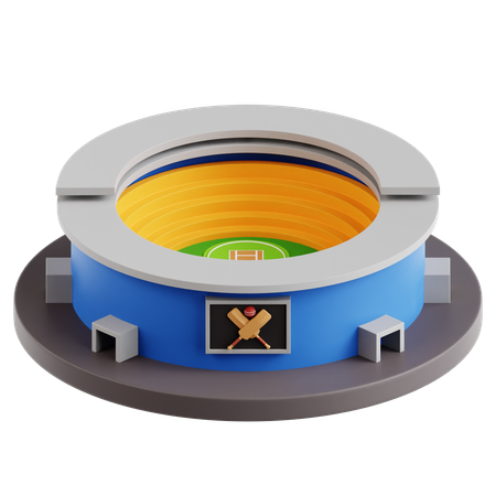 Cricket Stadium  3D Icon