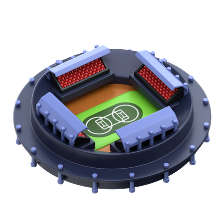 Cricket Stadium  3D Icon