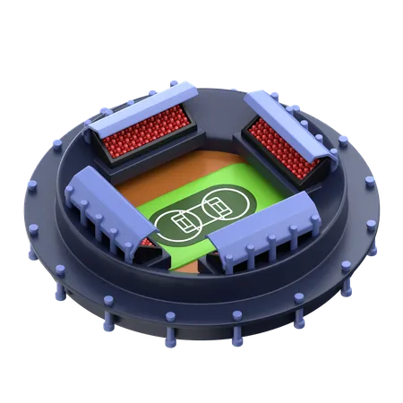 Cricket Stadium  3D Icon