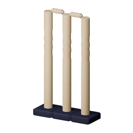 Cricket-Stumpf  3D Icon