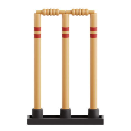 Cricket Stump  3D Icon