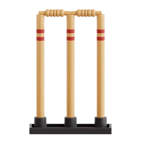 Cricket Stump  3D Icon