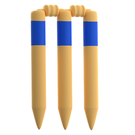 Cricket Stumps  3D Icon