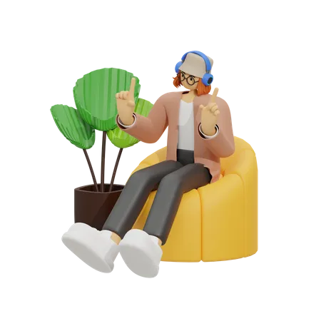 Crie o seu refúgio definitivo para relaxamento  3D Illustration