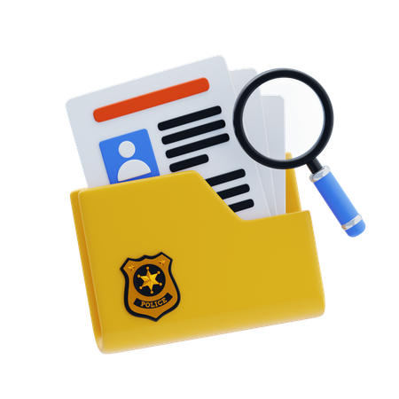 Crime Folder  3D Icon