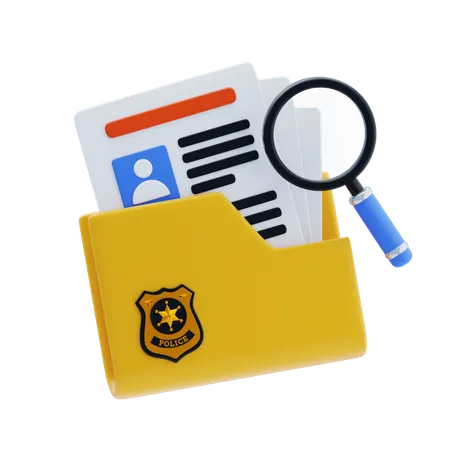 Crime Folder  3D Icon