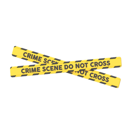 Crime Scene Tape  3D Icon