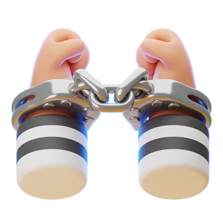 Criminal Handcuff  3D Icon