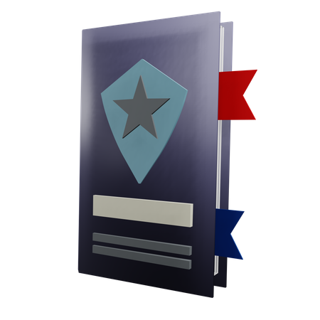 Criminal Record  3D Icon