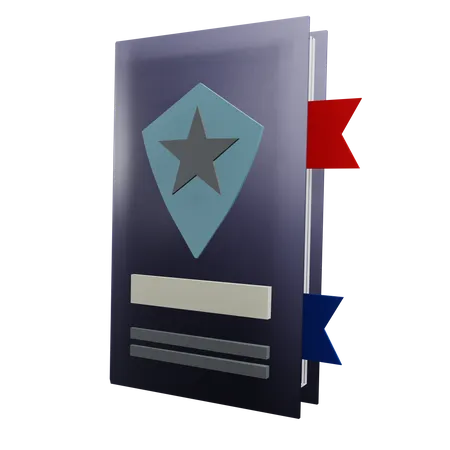 Criminal Record  3D Icon