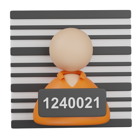 Criminoso  3D Icon