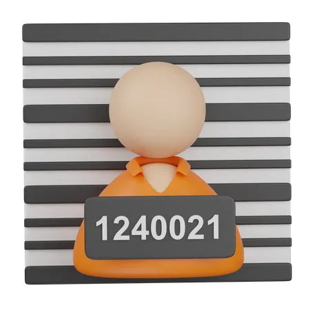 Criminoso  3D Icon