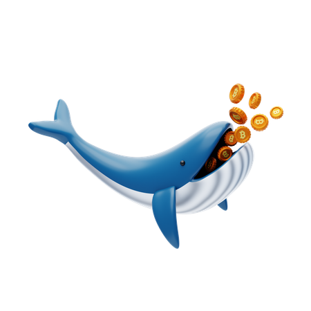 Ballena criptográfica  3D Icon