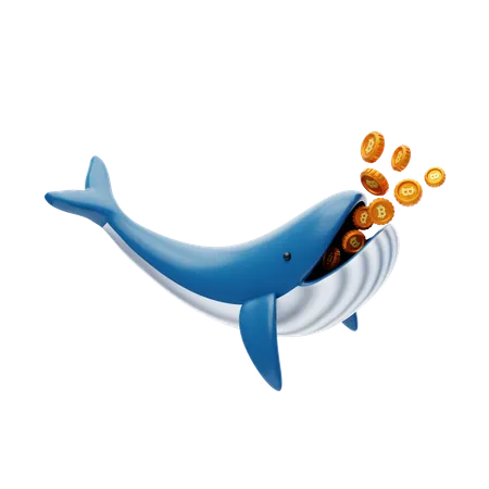 Ballena criptográfica  3D Icon