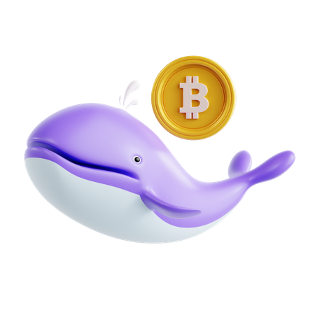 Ballena criptográfica  3D Icon