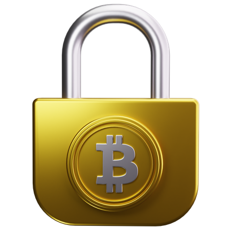 Bloqueio criptográfico  3D Icon