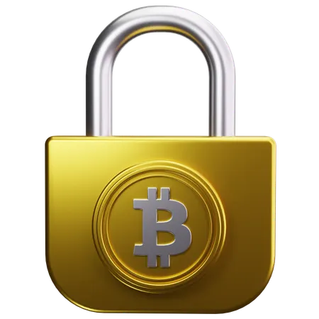 Bloqueio criptográfico  3D Icon