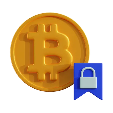 Bloqueio criptográfico  3D Icon