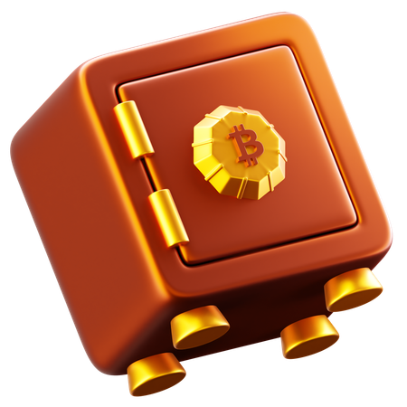 Cofre criptográfico  3D Icon