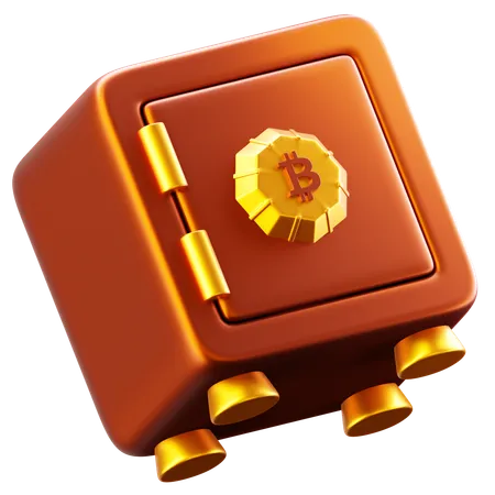 Cofre criptográfico  3D Icon