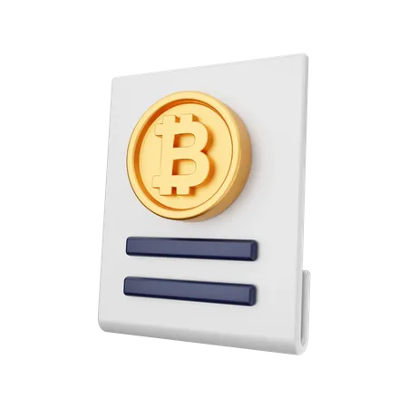 Ilustracion Del Icono De Criptomoneda Bitcoin 3 D 3D Icon