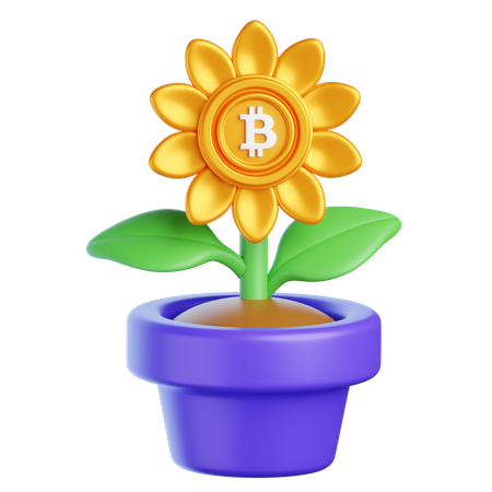 Investimento em criptografia  3D Icon