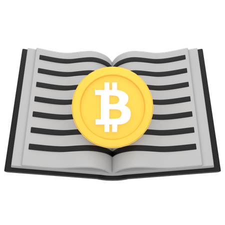 Libro criptográfico  3D Icon