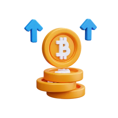 Lucro criptográfico  3D Icon