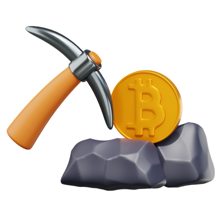 Mineração de criptografia  3D Icon