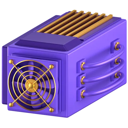 Minerador de criptografia  3D Icon