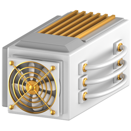 Minerador de criptografia  3D Icon