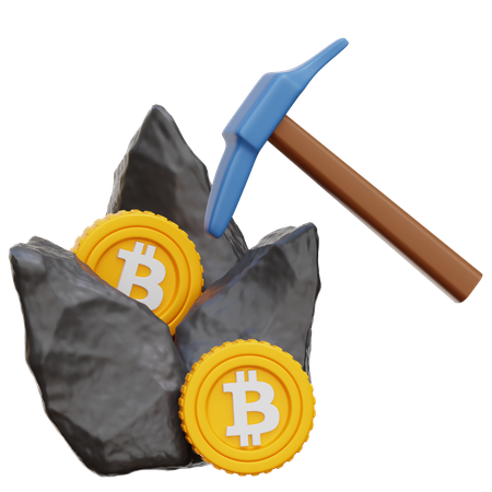 Minería criptográfica  3D Icon