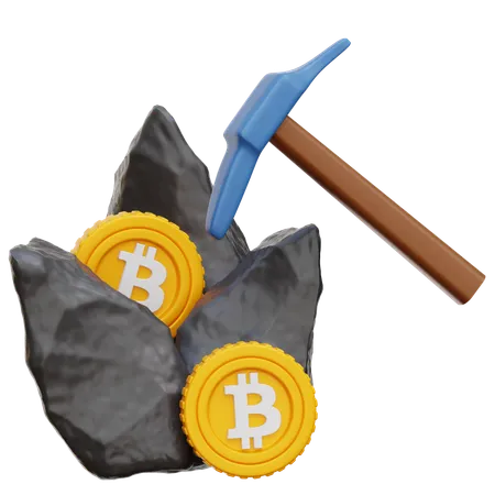 Minería criptográfica  3D Icon