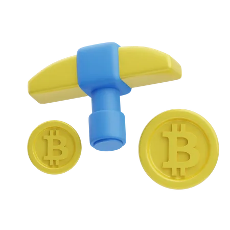 Minería criptográfica  3D Icon