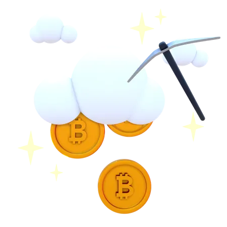 Nube criptográfica  3D Icon