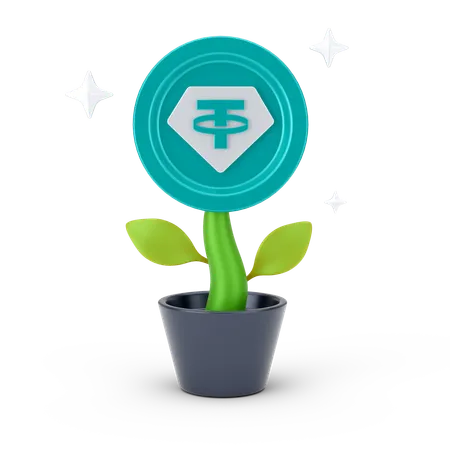 Planta criptografica  3D Icon